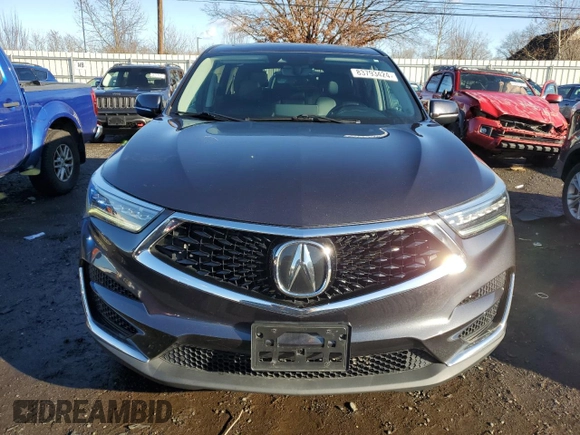 2021 Acura RDX with VIN 5J8TC2H37ML001814, listed as a Copart auction lot 83793424 with 66,613 mi miles and Salvage Title. Bid and sale history available at carsss.com. Image 5.