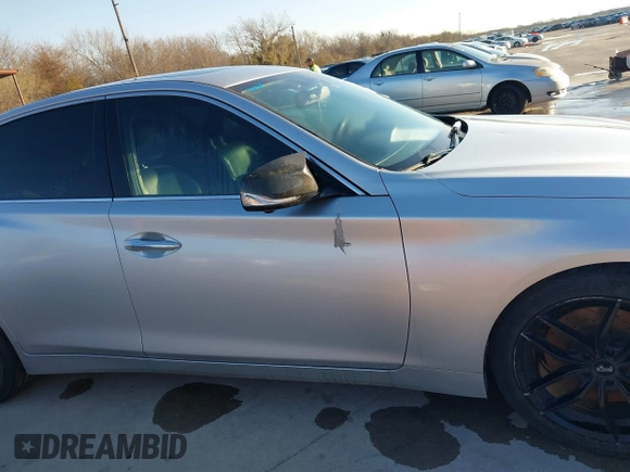 2015 Infiniti Q50 Premium with VIN JN1BV7AP8FM331816, listed as a IAAI auction lot 41760845 with 168,507 mi miles. Bid and sale history available at carsss.com. Image 13.