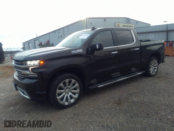 2020 Chevrolet Silverado 1500 High Country with VIN 3GCUYHET8LG273151, listed as a IAAI auction lot 41358870 with 121,265 mi miles. Bid and sale history available at carsss.com. Image 22.