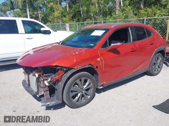 2020 Lexus UX 200 F Sport with VIN JTHE3JBH1L2023381, listed as a IAAI auction lot 41795195 with 88,098 mi miles and . Bid and sale history available at DreamBid. Image 19.