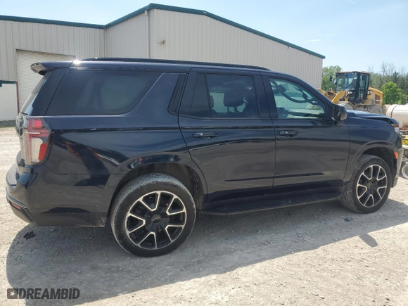 2022 Chevrolet Tahoe RST with VIN 1GNSKRKD6NR144329, listed as a Copart auction lot 58486094 with 48,760 mi miles and Salvage Title. Bid and sale history available at carsss.com. Image 3.