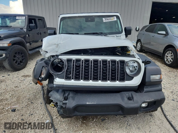 2024 Jeep Wrangler Sport S z VIN 1C4PJXDN1RW273839, wystawiony jako Copart lot #63295995 z przebiegiem Nie podano mil oraz Nie do naprawy • Non repairable. Historia ofert i sprzedaży dostępna na DreamBid. Obrazek 5.