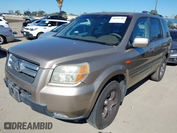 2006 Honda Pilot EX with VIN 5FNYF28416B017534, listed as a IAAI auction lot 41656789 with 241,343 mi miles and . Bid and sale history available at DreamBid. Image 22.