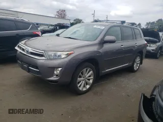 2013 Toyota Highlander Hybrid Limited with VIN JTEDC3EHXD2016172, listed as a Copart auction lot 72417304 with 173,753 mi miles and Salvage Title. Bid and sale history available at carsss.com. Image 1.