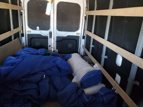 2021 Ford Transit Cargo with VIN 1FTBR1X87MKA46404, listed as a Copart auction lot 45162425 with 81,901 mi miles and Salvage Title. Bid and sale history available at DreamBid. Image 10.