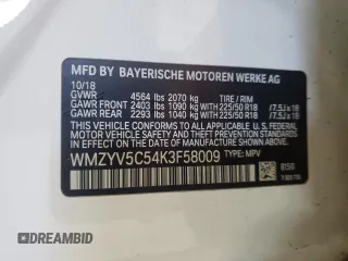 2019 MINI Countryman Cooper with VIN WMZYV5C54K3F58009, listed as a Copart auction lot 53679575 with 104,735 mi miles and Salvage title. Bid and sale history available at DreamBid. Image 12.
