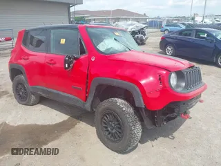 2016 Jeep Renegade Trailhawk z VIN ZACCJBCTXGPD05456, wystawiony jako IAAI lot #42694948 z przebiegiem Nie podano mil oraz . Historia ofert i sprzedaży dostępna na DreamBid. Obrazek 1.
