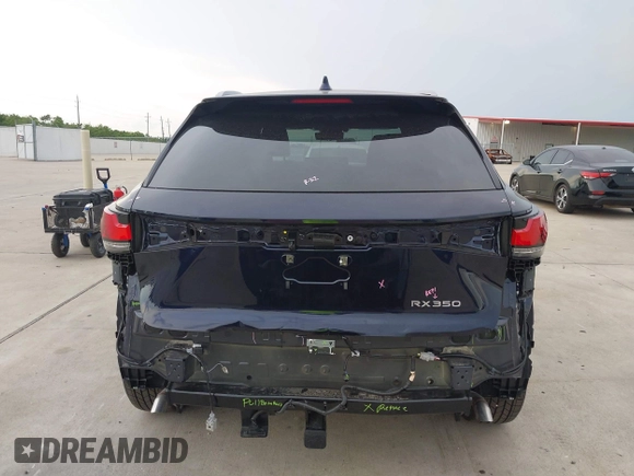 2025 Lexus RX 350 with VIN 2T2BAMBA0SC058567, listed as a IAAI auction lot 42170278 with 9,567 mi miles and . Bid and sale history available at DreamBid. Image 16.