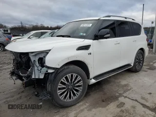 2022 Nissan Armada SL with VIN JN8AY2BB6N9810750, listed as a Copart auction lot 85612934 with 57,297 mi miles and Salvage Title. Bid and sale history available at carsss.com. Image 1.