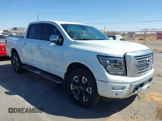 2024 Nissan Titan Pro-4X with VIN 1N6AA1ED3RN104028, listed as a IAAI auction lot 41837183 with 12,267 mi miles and . Bid and sale history available at DreamBid. Image 1.