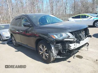 2018 Nissan Pathfinder S with VIN 5N1DR2MM0JC664021, listed as a IAAI auction lot 41741100 with 106,786 mi miles and . Bid and sale history available at DreamBid. Image 1.