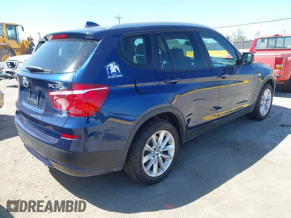 2014 BMW X3 xDrive28i with VIN 5UXWX9C5XE0D33090, listed as a IAAI auction lot 41932561 with 42,783 mi miles and . Bid and sale history available at DreamBid. Image 4.