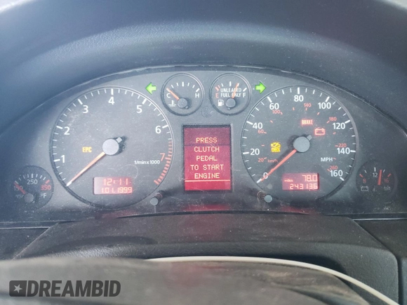 2000 Audi A6 z VIN WAUEH24B1YN055185, wystawiony jako Copart lot #59429305 z przebiegiem 243 136 mil mil oraz Czysty tytuł • Clean title. Historia ofert i sprzedaży dostępna na DreamBid. Obrazek 9.