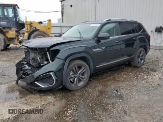 2022 Volkswagen Atlas 3.6L V6 SEL R-Line with VIN 1V2AR2CA3NC512284, listed as a Copart auction lot 75241374 with 69,639 mi miles and Salvage Title. Bid and sale history available at carsss.com. Image 1.