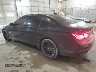 2013 BMW 7 Series 740Li xDrive with VIN WBAYF4C50DD127620, listed as a Copart auction lot 75655904 with 138,033 mi miles and Salvage title. Bid and sale history available at DreamBid. Image 2.