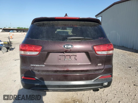 2016 Kia Sorento L with VIN 5XYPG4A39GG047719, listed as a Copart auction lot 52496625 with 135,632 mi miles and Clean Title. Bid and sale history available at carsss.com. Image 6.