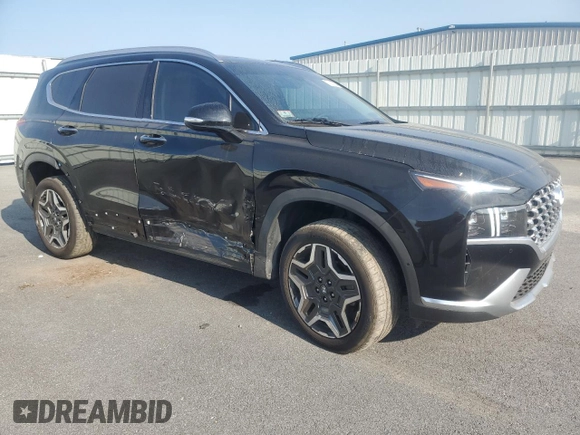 2022 Hyundai Santa Fe Hybrid Limited with VIN KM8S5DA12NU055022, listed as a Copart auction lot 70928634 with 32,367 mi miles and Salvage Title. Bid and sale history available at carsss.com. Image 4.