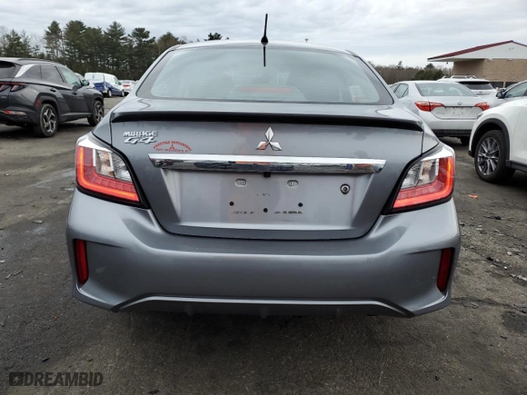 2022 Mitsubishi Mirage G4 ES with VIN ML32FUFJ9NHF02373, listed as a Copart auction lot 47638725 with 23,517 mi miles and Salvage Title. Bid and sale history available at carsss.com. Image 6.