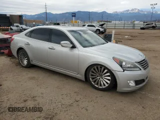 2014 Hyundai Equus Signature with VIN KMHGH4JH1EU078527, listed as a Copart auction lot 51106305 with Not Provided miles and Salvage Title. Bid and sale history available at DreamBid. Image 4.