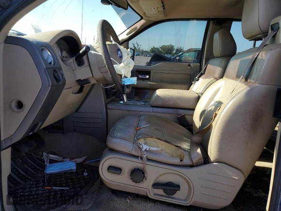 2006 Ford F-150 XLT with VIN 1FTPX12556NA35282, listed as a Copart auction lot 53357515 with 325,998 mi miles and Salvage title. Bid and sale history available at DreamBid. Image 7.