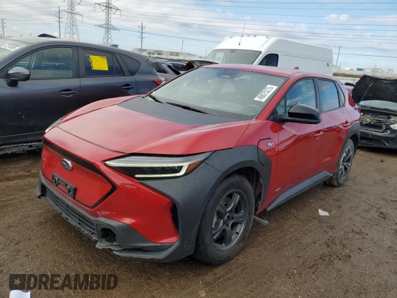 2023 Subaru Solterra Limited с VIN JTMABABA7PA026707, выставлен на аукционе Copart как лот 46875275 с пробегом 54 558 миль миль и Списание • Salvage title. История ставок и продаж доступна на DreamBid. Изображение 1.