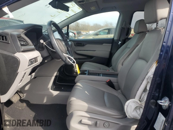 2022 Honda Odyssey EX-L with VIN 5FNRL6H71NB021161, listed as a Copart auction lot 47082215 with 63,510 mi miles and Salvage Title. Bid and sale history available at DreamBid. Image 7.