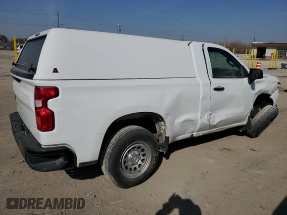 2023 Chevrolet Silverado 1500 Work Truck with VIN 3GCNAAEK4PG355102, listed as a Copart auction lot 48812345 with 72,008 mi miles and Clean Title. Bid and sale history available at carsss.com. Image 3.