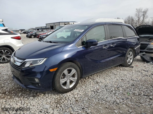 2019 Honda Odyssey EX-L with VIN 5FNRL6H74KB039830, listed as a Copart auction lot 50122035 with 70,592 mi miles and Clean Title. Bid and sale history available at carsss.com. Image 1.
