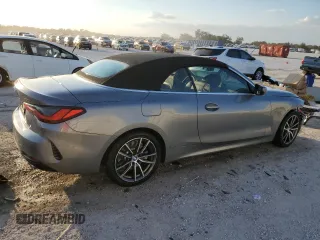 2025 BMW 4 Series 430i with VIN WBA33DB02SCT31055, listed as a Copart auction lot 47580395 with 14,250 mi miles and Clean Title. Bid and sale history available at carsss.com. Image 3.
