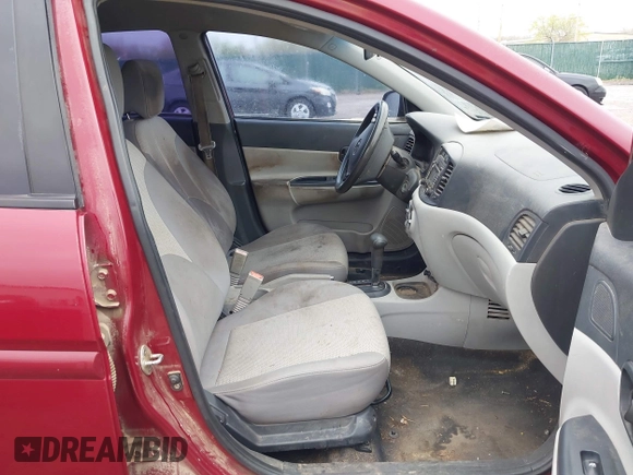 2011 Hyundai Accent GLS with VIN KMHCN4AC8BU597226, listed as a IAAI auction lot 41963682 with 166,020 mi miles and . Bid and sale history available at DreamBid. Image 5.