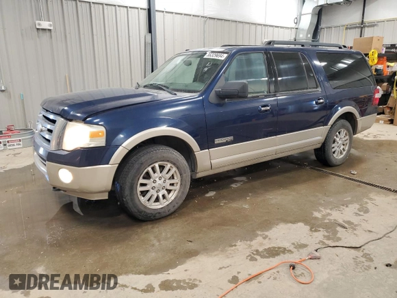 2008 Ford Expedition EL Eddie Bauer with VIN 1FMFK18528LA46090, listed as a Copart auction lot 86329694 with 188,208 mi miles and Clean Title. Bid and sale history available at carsss.com. Image 1.