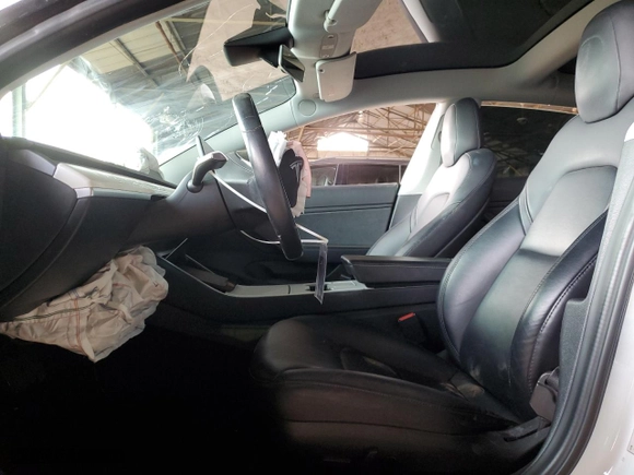 2018 Tesla Model 3 Long Range Battery with VIN 5YJ3E1EA7JF154634, listed as a Copart auction lot 53259305 with 0 mi miles and Salvage Title. Bid and sale history available at carsss.com. Image 7.