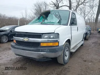 2018 Chevrolet Express Cargo Van with VIN 1GCWGAFG0J1904474, listed as a IAAI auction lot 41467432 with 54,996 mi miles. Bid and sale history available at carsss.com. Image 6.