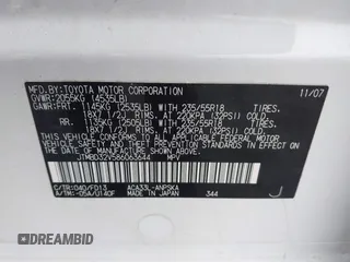 2008 Toyota RAV4 Sport с VIN JTMBD32V586063644, выставлен на аукционе IAAI как лот 42335585 с пробегом 182 196 миль миль и . История ставок и продаж доступна на DreamBid. Изображение 9.