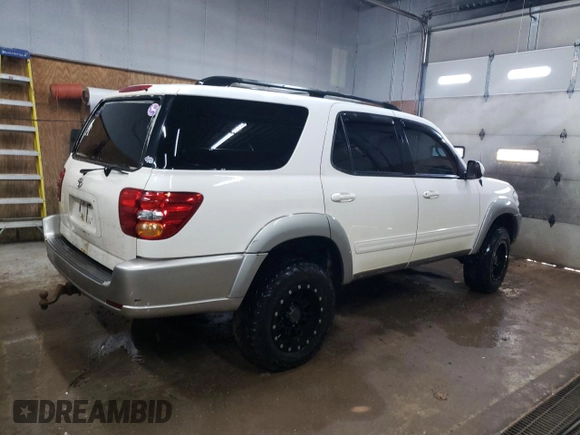 2003 Toyota Sequoia SR5 with VIN 5TDBT44A43S175878, listed as a Copart auction lot 52079195 with 240,208 mi miles and Clean Title. Bid and sale history available at DreamBid. Image 3.