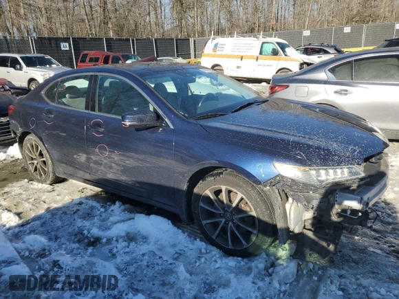 2015 Acura TLX V6 Tech with VIN 19UUB2F59FA009939, listed as a Copart auction lot 41357635 with 153,248 mi miles and Salvage Title. Bid and sale history available at carsss.com. Image 4.