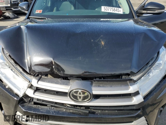 2019 Toyota Highlander LE with VIN 5TDBZRFH5KS739042, listed as a Copart auction lot 53775845 with 73,727 mi miles and Salvage title. Bid and sale history available at DreamBid. Image 12.