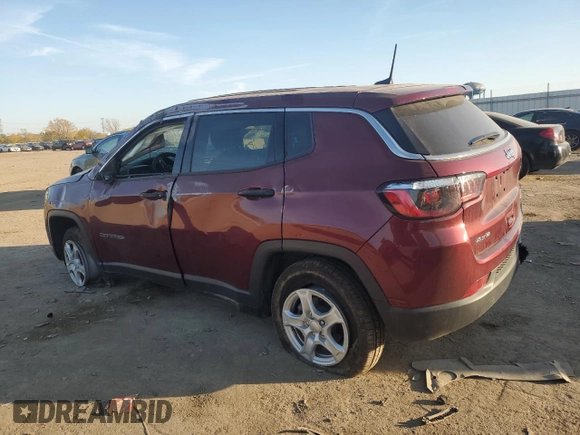 2022 Jeep Compass Sport with VIN 3C4NJDAB7NT221115, listed as a Copart auction lot 76898554 with 16,776 mi miles and Salvage title. Bid and sale history available at DreamBid. Image 2.