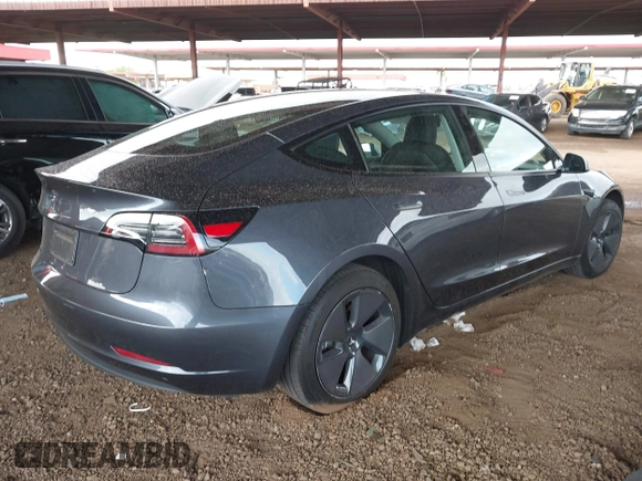 2023 Tesla Model 3 with VIN 5YJ3E1EA6PF655510, listed as a IAAI auction lot 41948480 with 27,179 mi miles and . Bid and sale history available at carsss.com. Image 4.