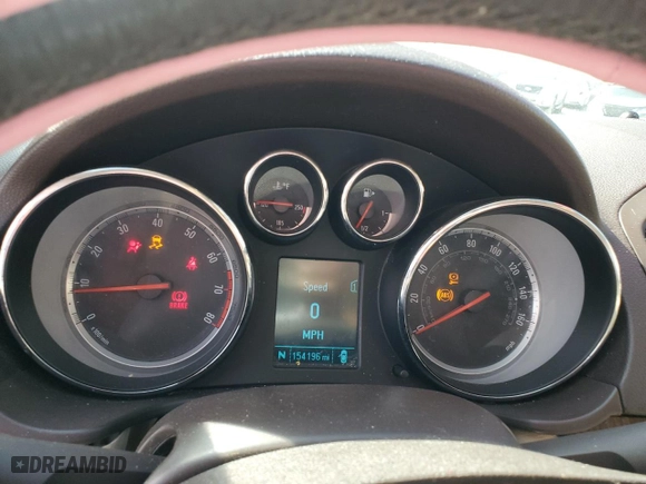 2012 Buick Regal Premium 1 with VIN 2G4GS5EK7C9132808, listed as a Copart auction lot 50222405 with 154,196 mi miles and Salvage Title. Bid and sale history available at carsss.com. Image 9.