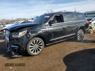 2018 Lincoln Navigator Reserve z VIN 5LMJJ2LT2JEL21098, wystawiony jako Copart lot #48504215 z przebiegiem 82 108 mil mil oraz Szkoda całkowita • Salvage title. Historia ofert i sprzedaży dostępna na DreamBid. Obrazek 1.