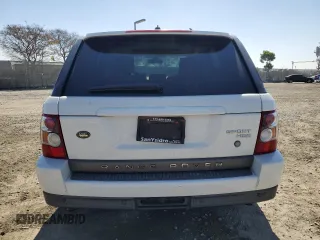 2008 Land Rover Range Rover Sport HSE with VIN SALSK25488A129239, listed as a Copart auction lot 48887535 with 205,090 mi miles and Salvage Title. Bid and sale history available at carsss.com. Image 6.