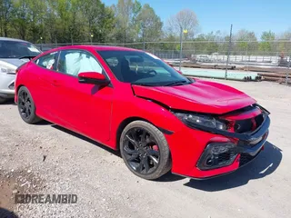 2018 Honda Civic Si Coupe with VIN 2HGFC3A59JH752808, listed as a IAAI auction lot 42018770 with 83,451 mi miles. Bid and sale history available at carsss.com. Image 1.