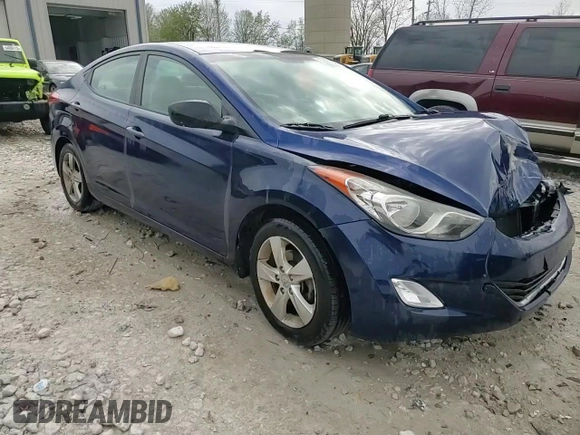 2013 Hyundai Elantra GLS z VIN KMHDH4AE8DU487602, wystawiony jako Copart lot #55031365 z przebiegiem 133 822 mil mil oraz Czysty tytuł • Clean title. Historia ofert i sprzedaży dostępna na DreamBid. Obrazek 13.