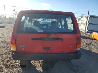 1997 Jeep Cherokee SE with VIN 1J4FJ28S9VL501171, listed as a Copart auction lot 44863615 with 206,592 mi miles and Salvage Title. Bid and sale history available at carsss.com. Image 6.