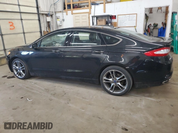 2013 Ford Fusion Titanium with VIN 3FA6P0K93DR341938, listed as a Copart auction lot 50598445 with 173,917 mi miles and Salvage Title. Bid and sale history available at DreamBid. Image 2.