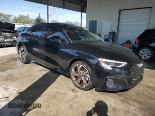 2023 Audi A3 Premium with VIN WAUAUDGY5PA134824, listed as a Copart auction lot 77344303 with 2,533 mi miles. Bid and sale history available at carsss.com. Image 4.