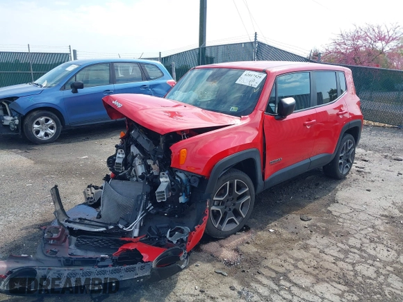 2020 Jeep Renegade Jeepster with VIN ZACNJBAB7LPL75071, listed as a IAAI auction lot 42017529 with 42,477 mi miles and . Bid and sale history available at carsss.com. Image 19.