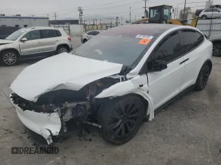 2023 Tesla Model X with VIN 7SAXCBE53PF380665, listed as a Copart auction lot 50799755 with Not Provided miles and Salvage Title. Bid and sale history available at DreamBid. Image 1.