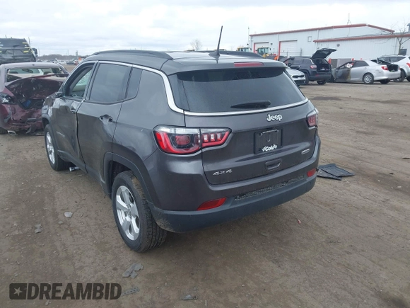 2021 Jeep Compass Latitude with VIN 3C4NJDBBXMT551702, listed as a IAAI auction lot 42045266 with 67,882 mi miles and . Bid and sale history available at DreamBid. Image 3.